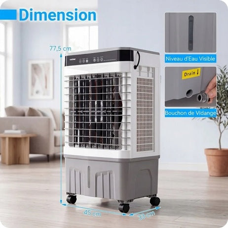 Mobile air conditioner with water tank 45 x 33 x 77,5 cm Manufacturer code ES10673DE-WH