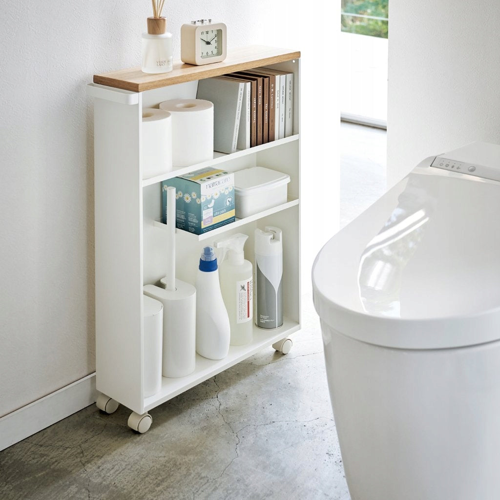 Mobile shelf for sanitary ware Yamazaki 4306, white