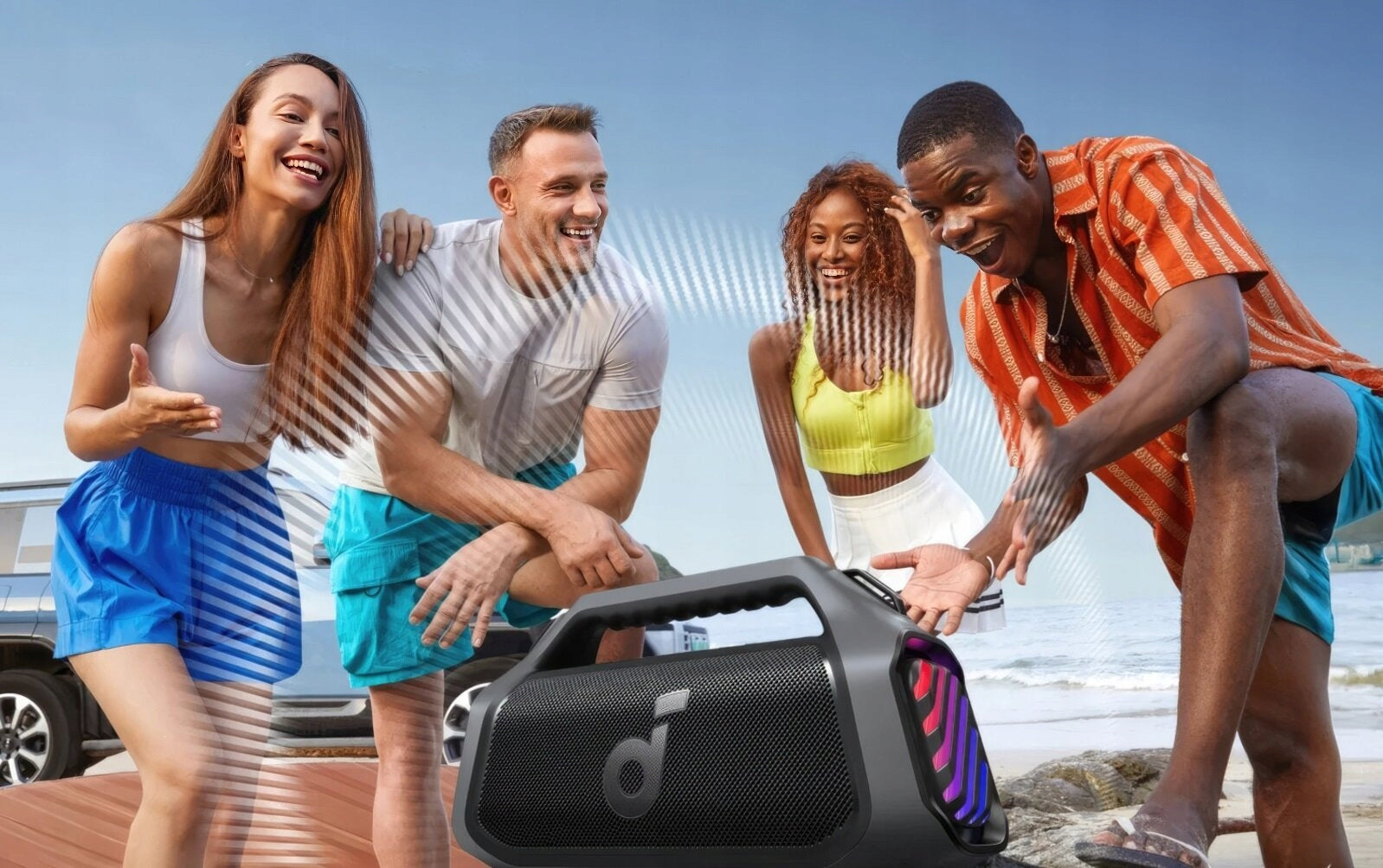 Mobile speaker SOUNDCORE Boom 2 Plus Black Communications Bluetooth