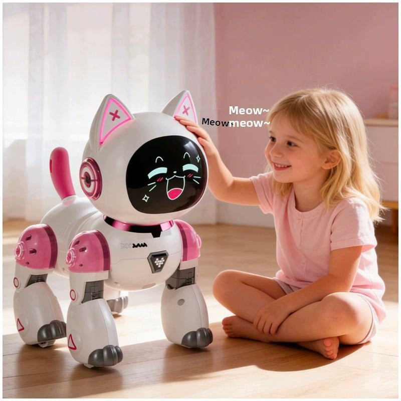 Mobilly - interactive robot in the shape of a cat Mechanical Cat Kind for programming and coding
