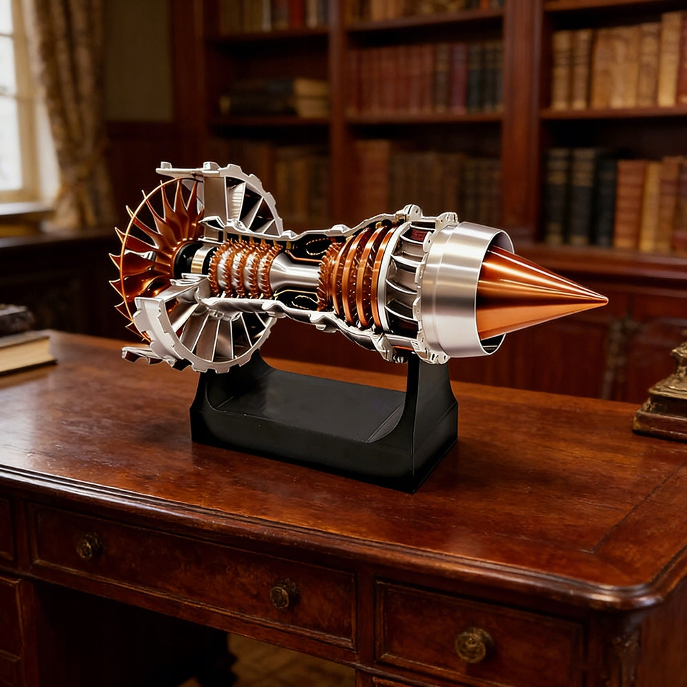 Model Aircraft Turbo Fan Engine 3D Printing Educational Demonstrations Packaging status original