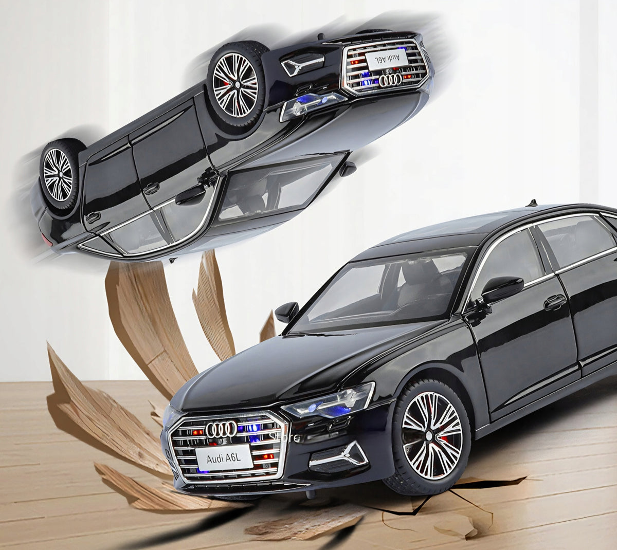 Model Audi A6L A6 1:24 Box opening door flap LED sound light Brand no brand