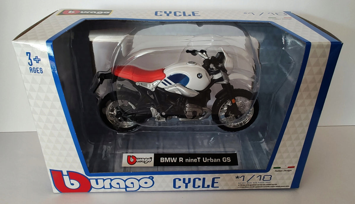Model Motorcycle Bburago Cycle 1:18 BMW R nineT Urban GS Brand Bburago