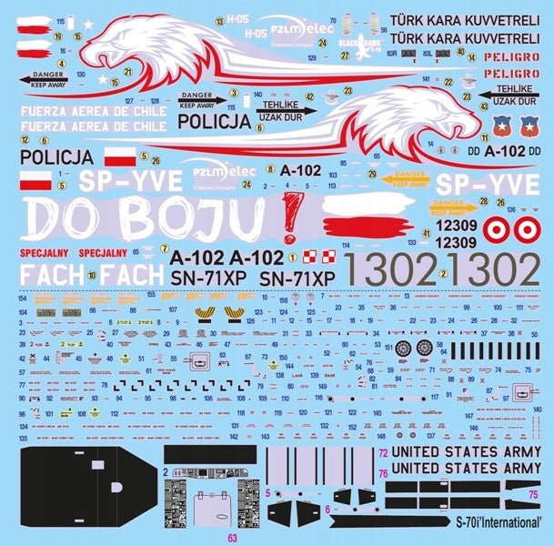 Model S-70i Black Hawk Army Polish / Poland Police 1:48 Packaging status original