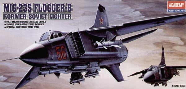 Model aircraft ACADEMY MIG-23S Flogger B Academy 12445 Packaging status original