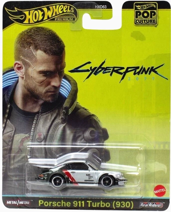 Model car Hot Wheels Porsche 911 Turbo Cyberpunk 2077 1:64