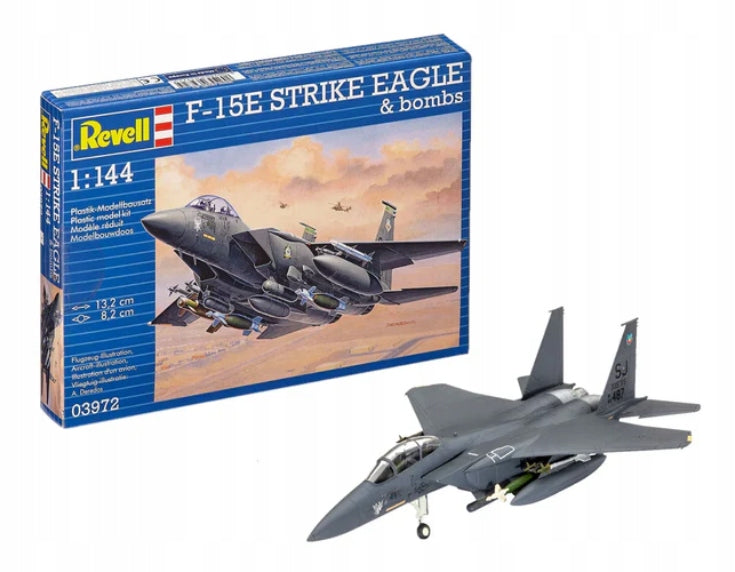 Model for assembly Revell /73972/ F-15e Strike Eagle & Bombs Packaging status original