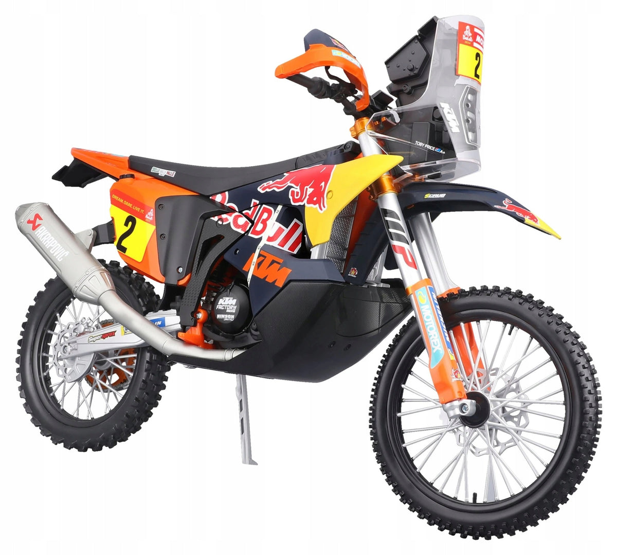 Model motorcycle folded Maisto KTM 450 Rally RedBull Rally Dakar 1:6