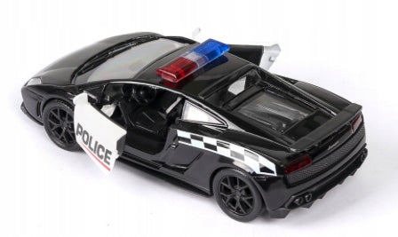 Model of Lamborghini Gallardo police car in 1/36 scale vehicle with drive gift Manufacturer code RE-882
