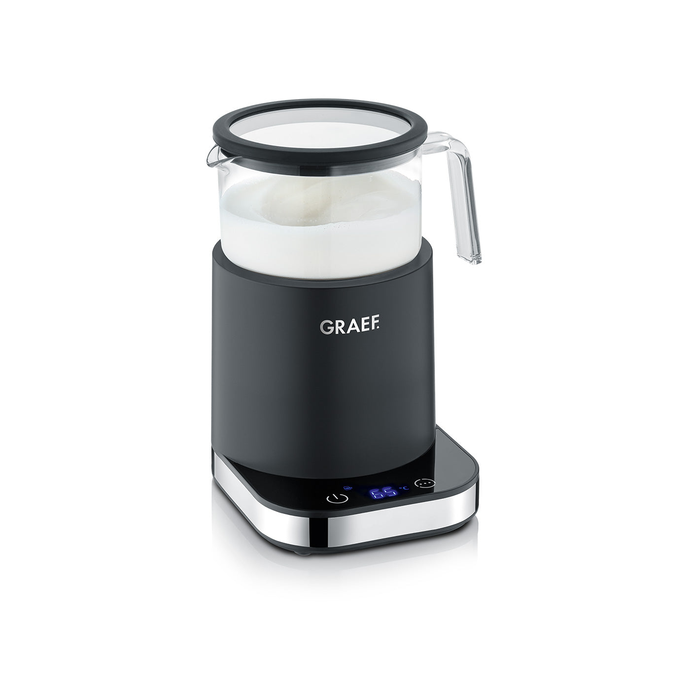 Modern, elegant milk frother Graef MS902 (Black)