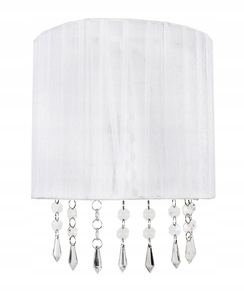 Modern glamorous white crystal wall lamp EAN (GTIN) 5903802122053