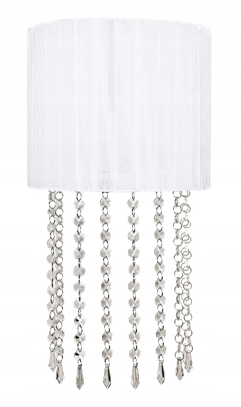 Modern glamorous white crystal wall lamp Manufacturer code 61-029 villado glamour