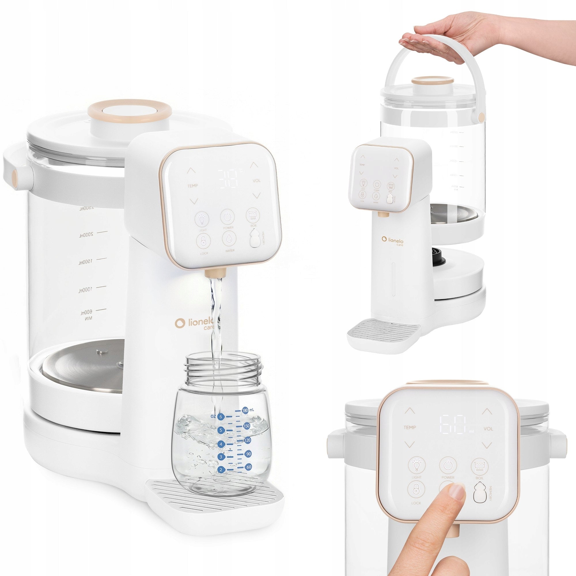 Modified milk maker water heater Lionelo Babypresto 2.0