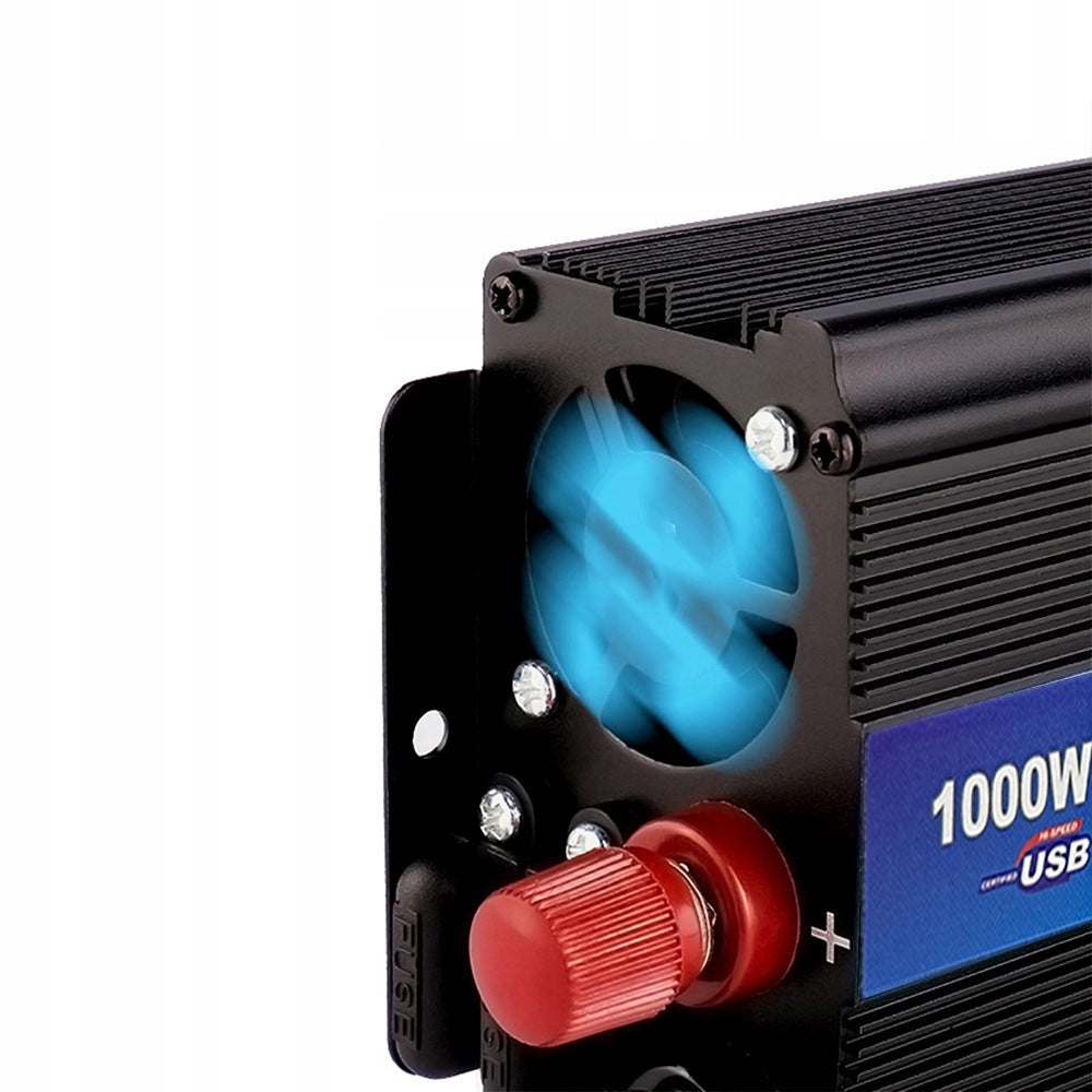 Modified sine wave inverter 1000 W, 12 V DC 220 V Effective power 1000 W