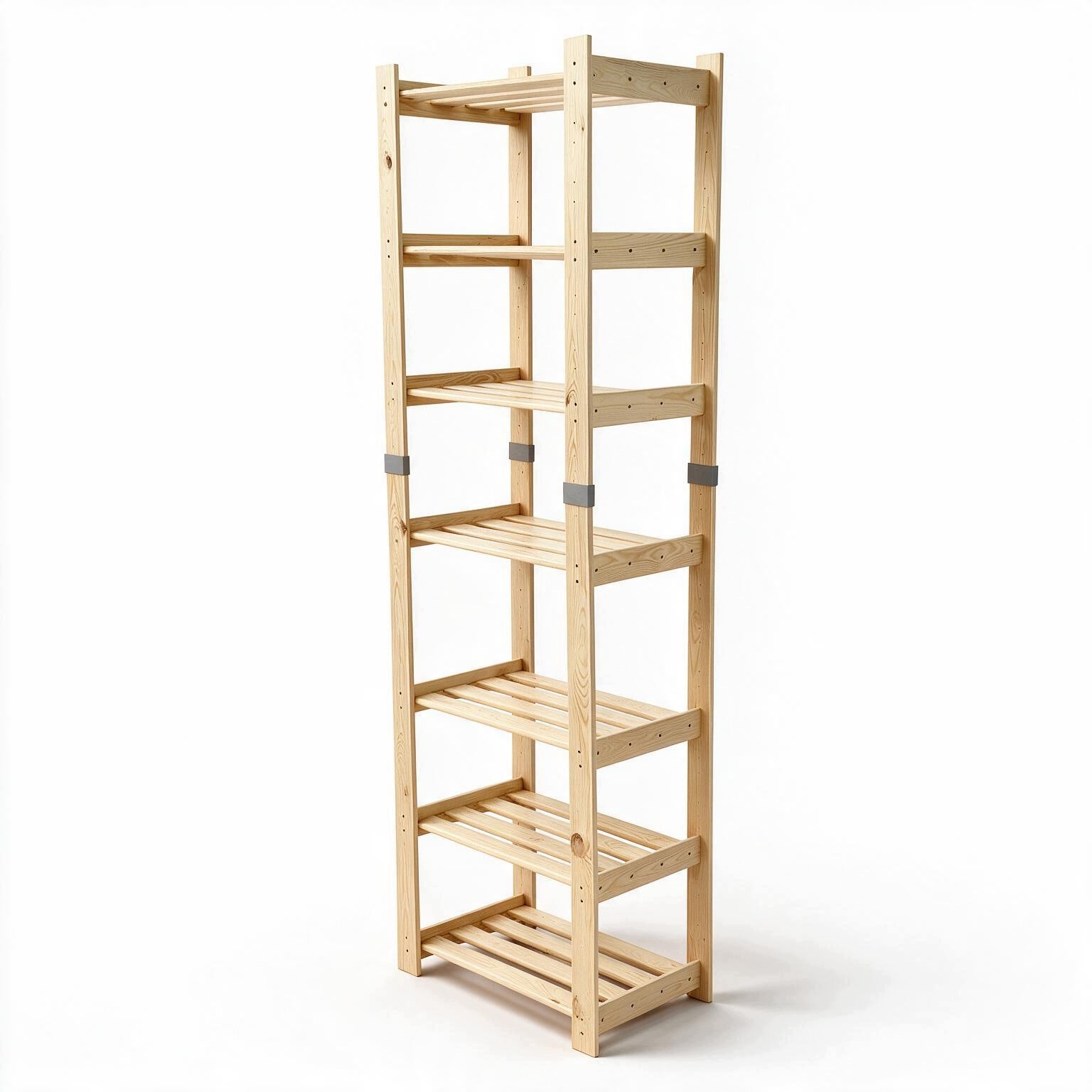 Modular pantry rack 195,2x60x35,3 cm wooden LEO Packaging status original