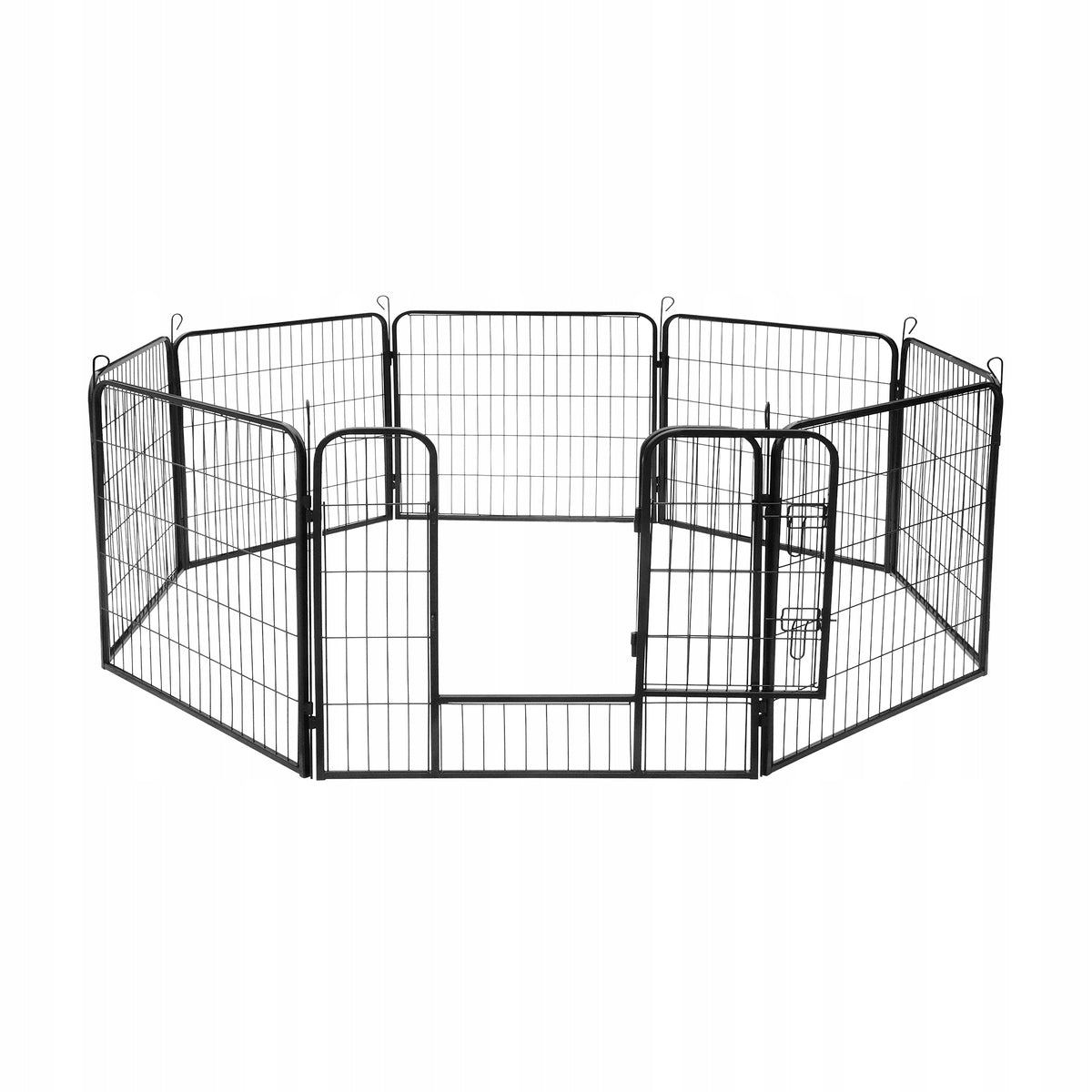 Modular rabbit dog playpen steel enclosure catwalk 8 panels S Rebel Packaging status original