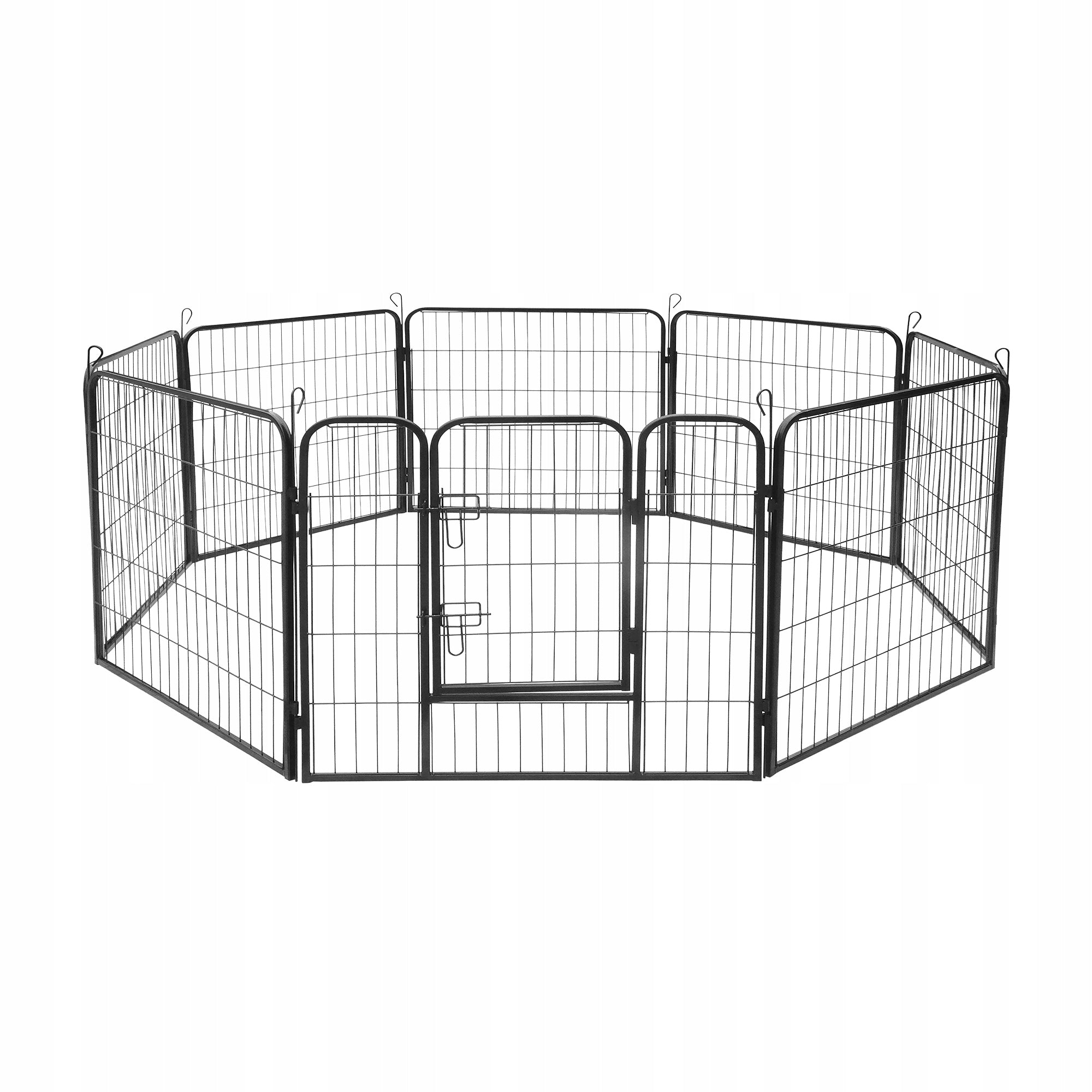 Modular rabbit dog playpen steel enclosure catwalk 8 panels S Rebel