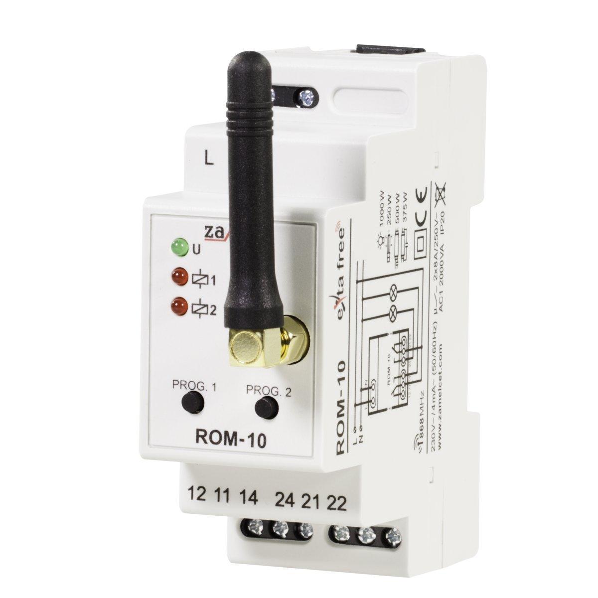 Modular radio receiver for 2-channel rail ROM-10 EXTA FREE Zamel Packaging status original