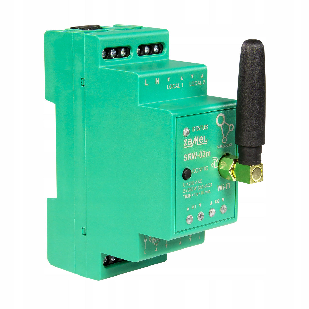 Modular roller shutter controller for 2-roller wifi rail Zamel Supla SRW-02m Packaging status original