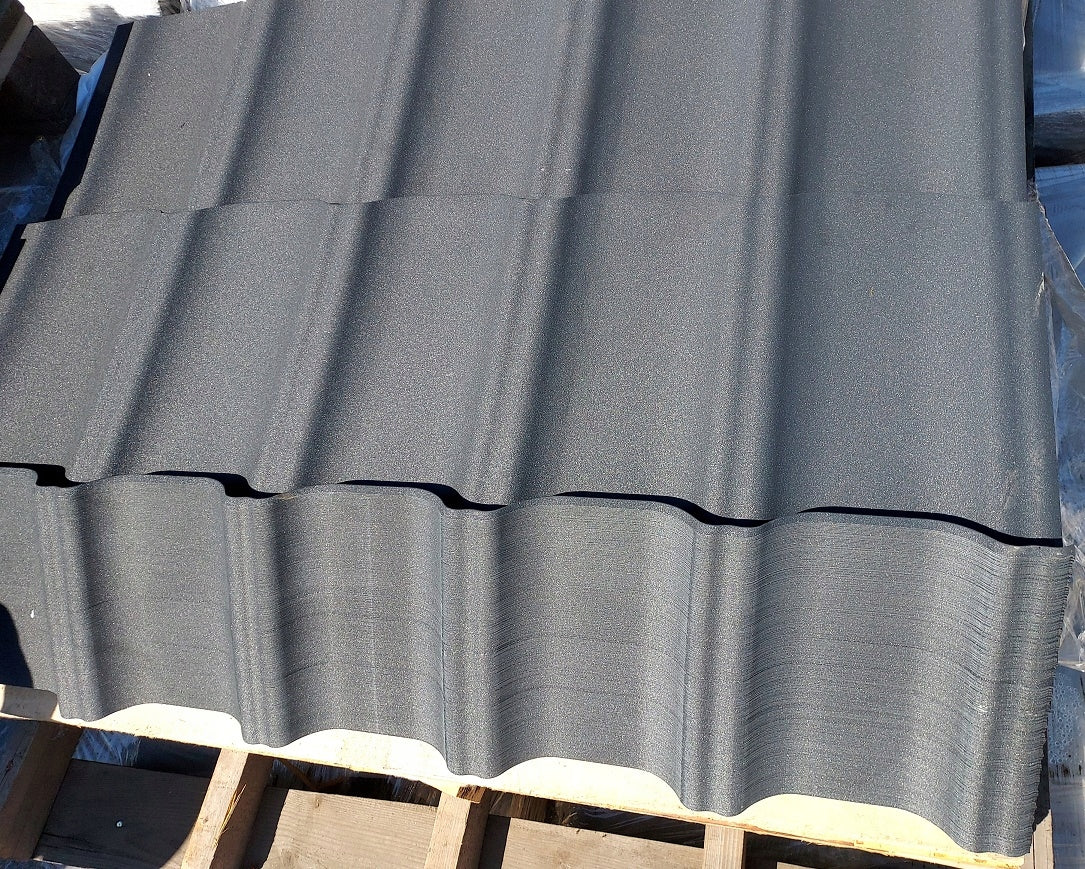 Modular roof tile R7016 mat, corrugated roof Manufacturer code Sestal