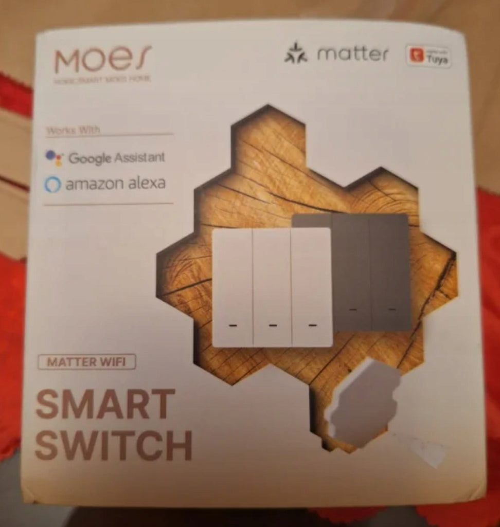 Moes Switch WiFi Light , Tuya , Google ,Alexa