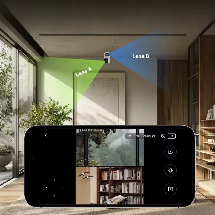 Moes TUYA 4MP 360° Rotating Full HD ONVIF Smart WiFi Camera App Brand Moes