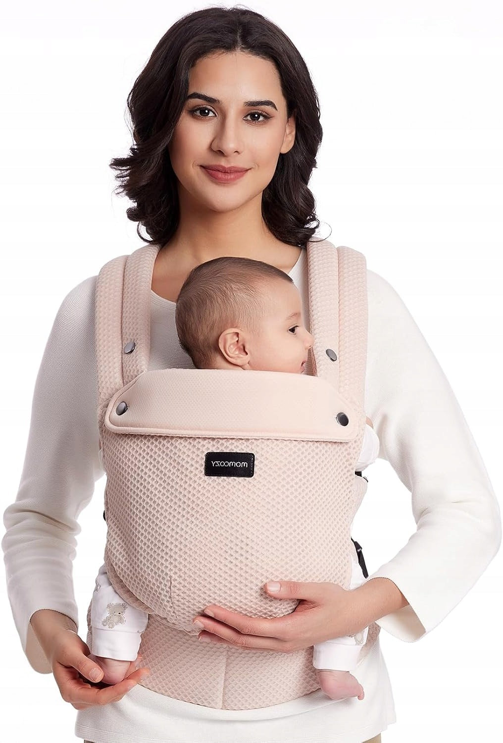 Momcozy Baby Carrier 3-20kg, Ergonomic, Air Mesh-Pink
