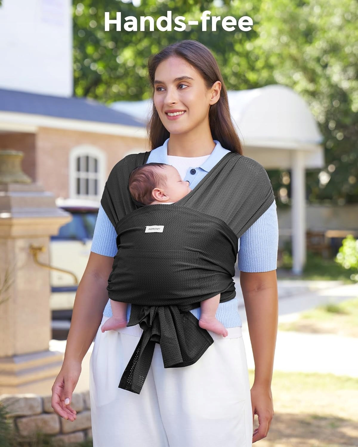 Momcozy Wearable Sling 3,6 – 15 kg, Breathable, Adjustable black Brand Momcozy