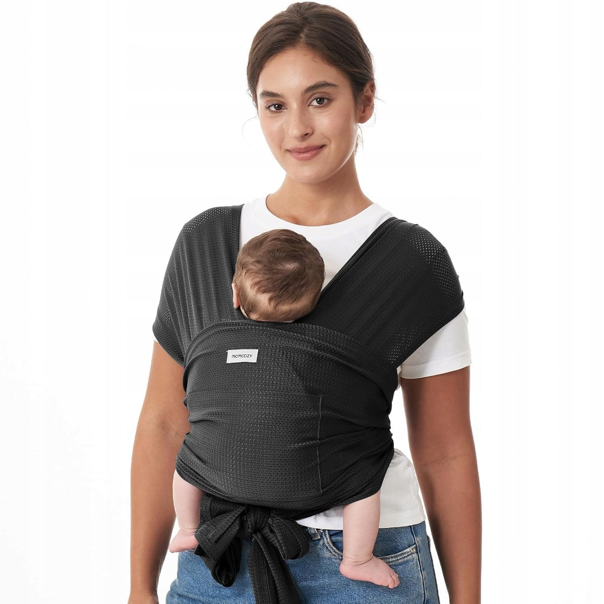 Momcozy Wearable Sling 3,6 – 15 kg, Breathable, Adjustable black