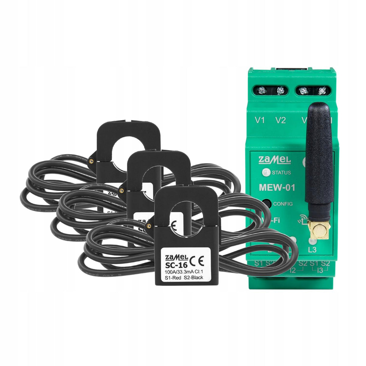 Monitor electricity meter two-way Wi-Fi 3F+N MEW-01 Zamel