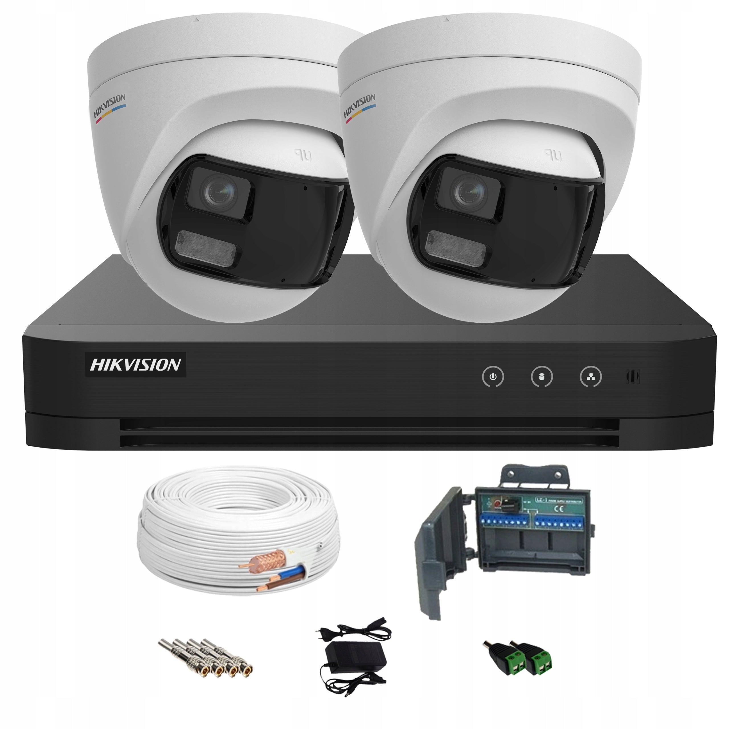 Monitoring kit 2 cameras Hikvision 5Mpx panoramic domes 180° APK Packaging status original