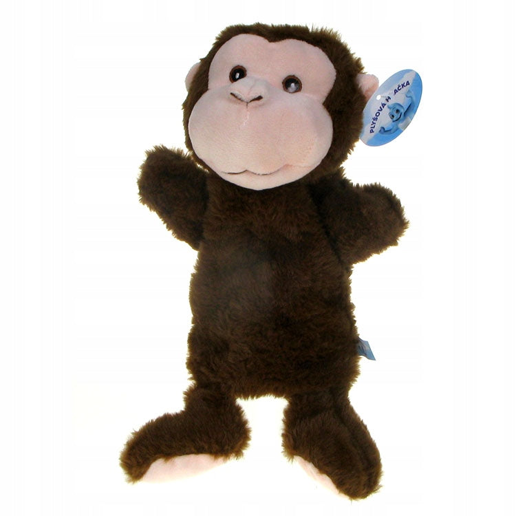 Monkey - fluffy puppet on the hand of a child or adult (92928)