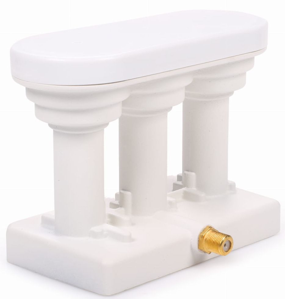 Monoblock TRIPLE SINGLE Opticum LNB Astra HotBird 3 Degrees Converter