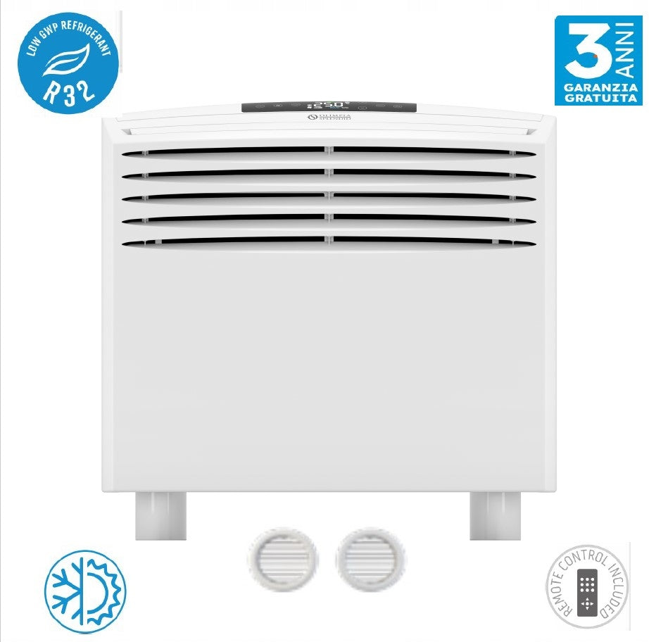 Monoblock wall air conditioner without outdoor unit with heating function