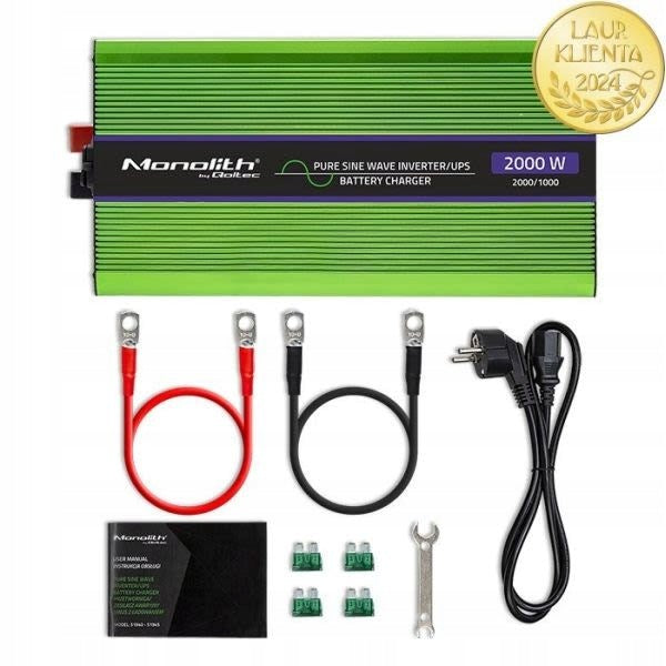 Monolith converter, usable power: 1000 W, input voltage QOLTEC 51942 Effective power 1000 W