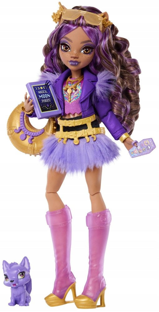 Monster High DOLL Clawdeen Wolf pet Wolf Crescent Accessories Brand Mattel