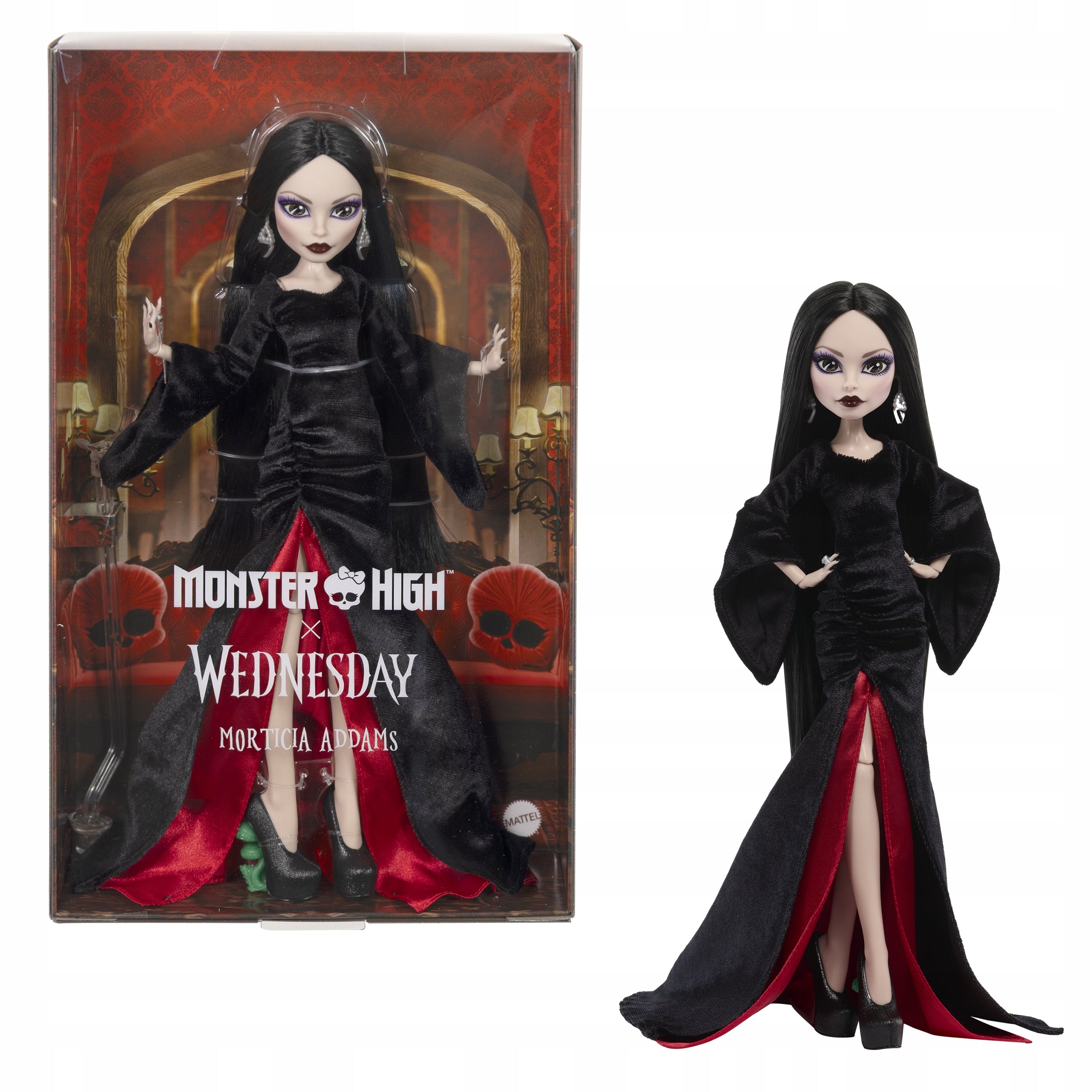 Monster High x Wednesday Morticia Collectible Doll Toy 6+ JLK99