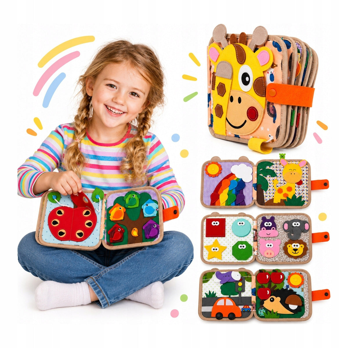 Montessori Educational Handicap Sensory Book Woven LaCreativa