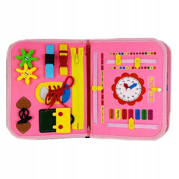 Montessori Educational Sensory Board for Kids1-4 Years Motorcycle Travel Brand no brand