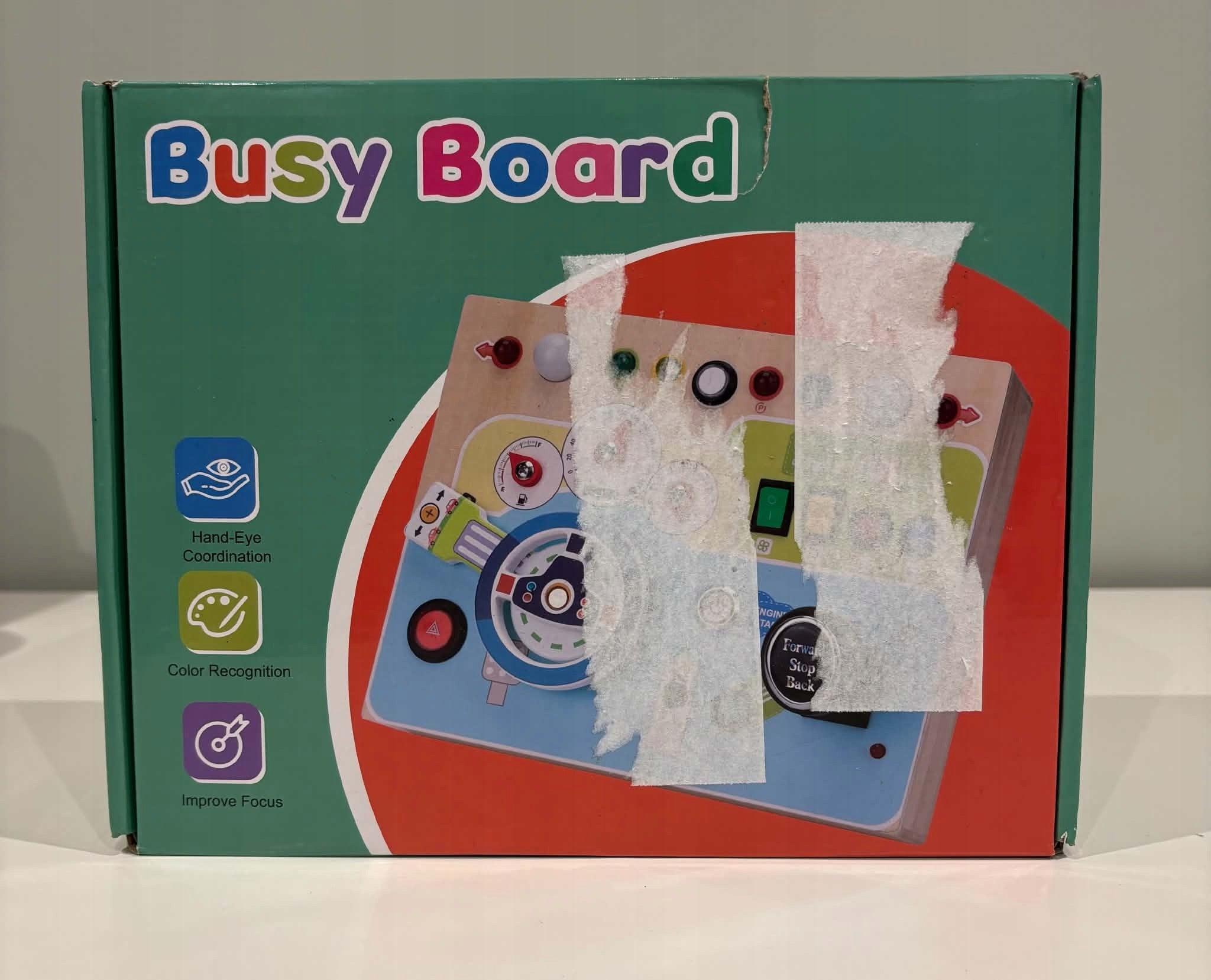 Montessori Manipulation Board Car LED Educational Panel Manufacturer code W107