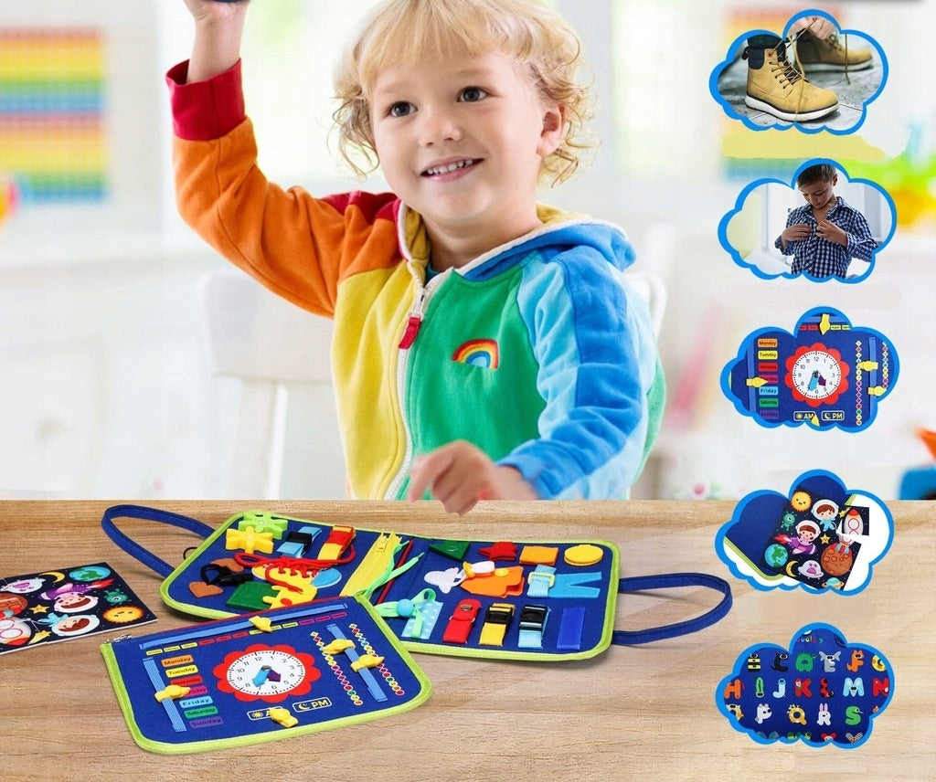 Montessori Sensory Book 3D XXL Educational Manipulation Board Packaging status original