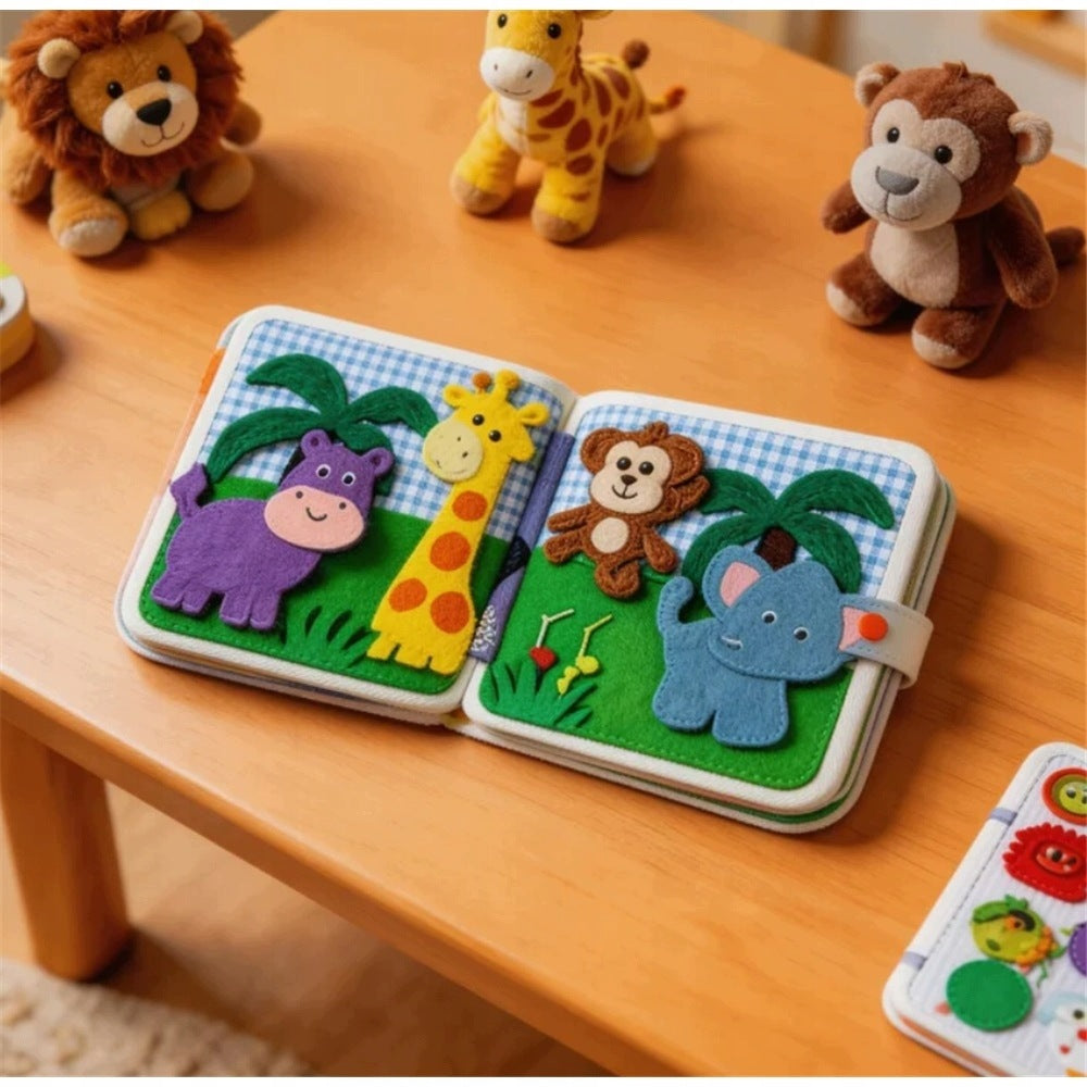 Montessori Sensory Manipulation Board for Travel Airplane Car Packaging status original