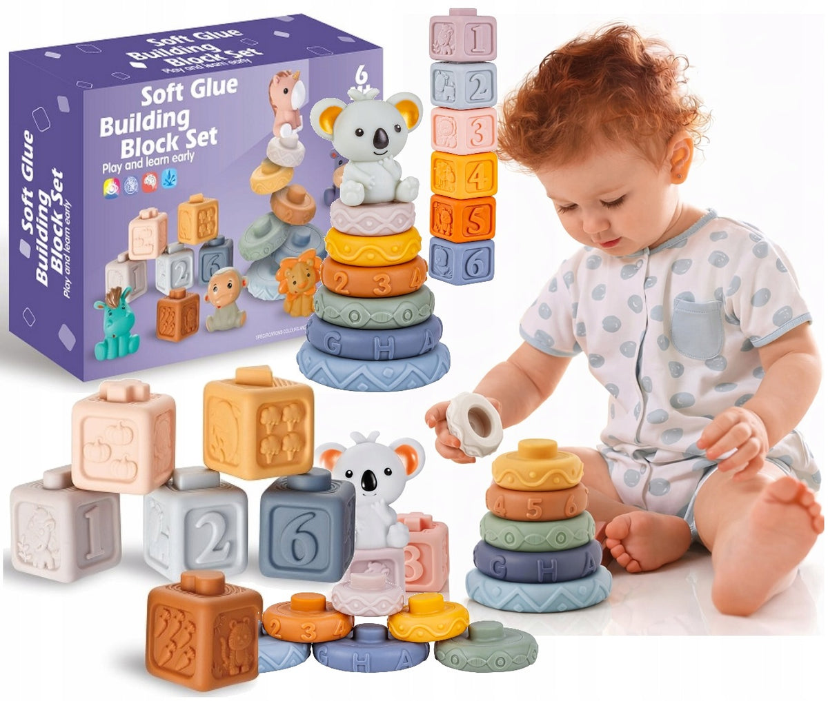 Montessori Toy Set for Baby 6-12 Months Sensory Toys