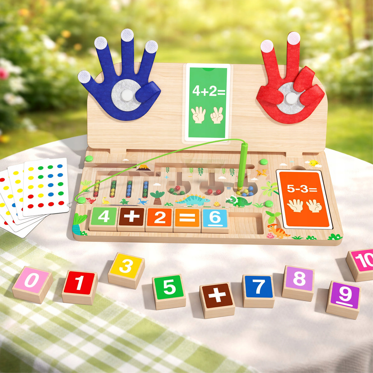 Montessori Wooden Educational Board Learning Counting Magnetic Labyrinth Manufacturer code Matematyczna Zabawka Rozwoju Cyfer Liczb