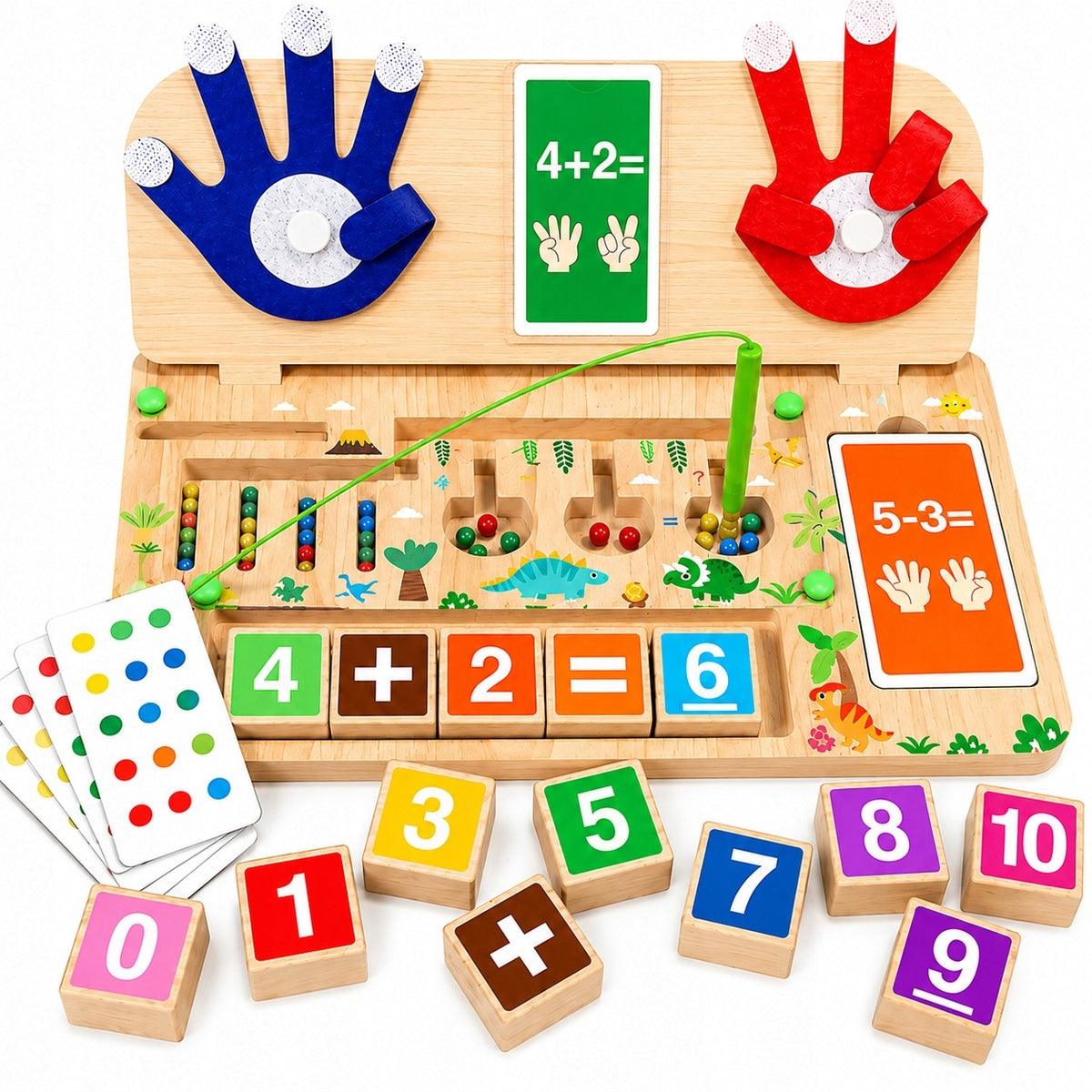 Montessori Wooden Educational Board Learning Counting Magnetic Labyrinth