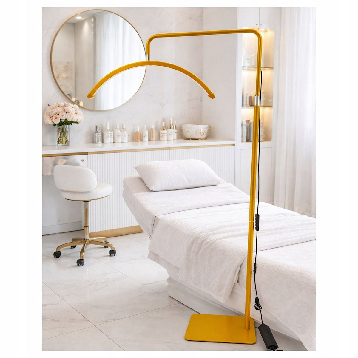 Moon LED 40W Gold Cosmetic Lamp for Nail and Eyelash Treatments + Remote Control Manufacturer code 55658