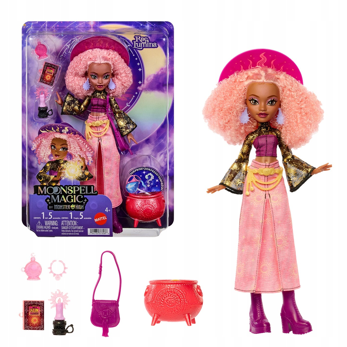 Moonspell Magic By Monster High Rae Lumina Witch of the Sun JMB91