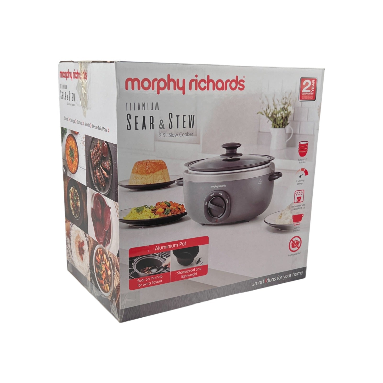 Morphy Richards 460022 Fry & Stew Titanium 3.5 litre Oval Aluminium Brand Morphy Richards