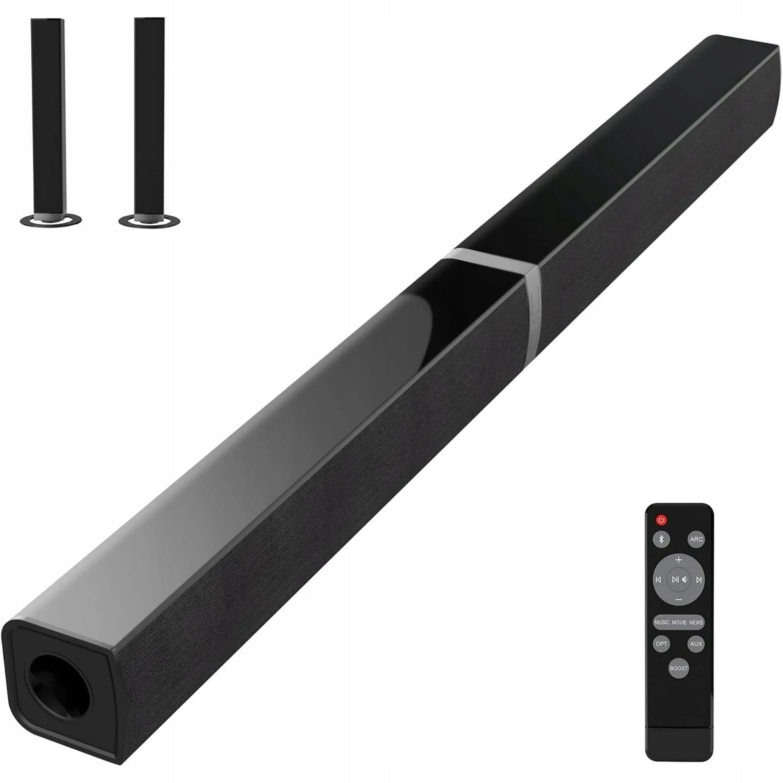 Morwin KY-2020D 2.0 Bluetooth Soundbar with Remote Control and K Optical Link