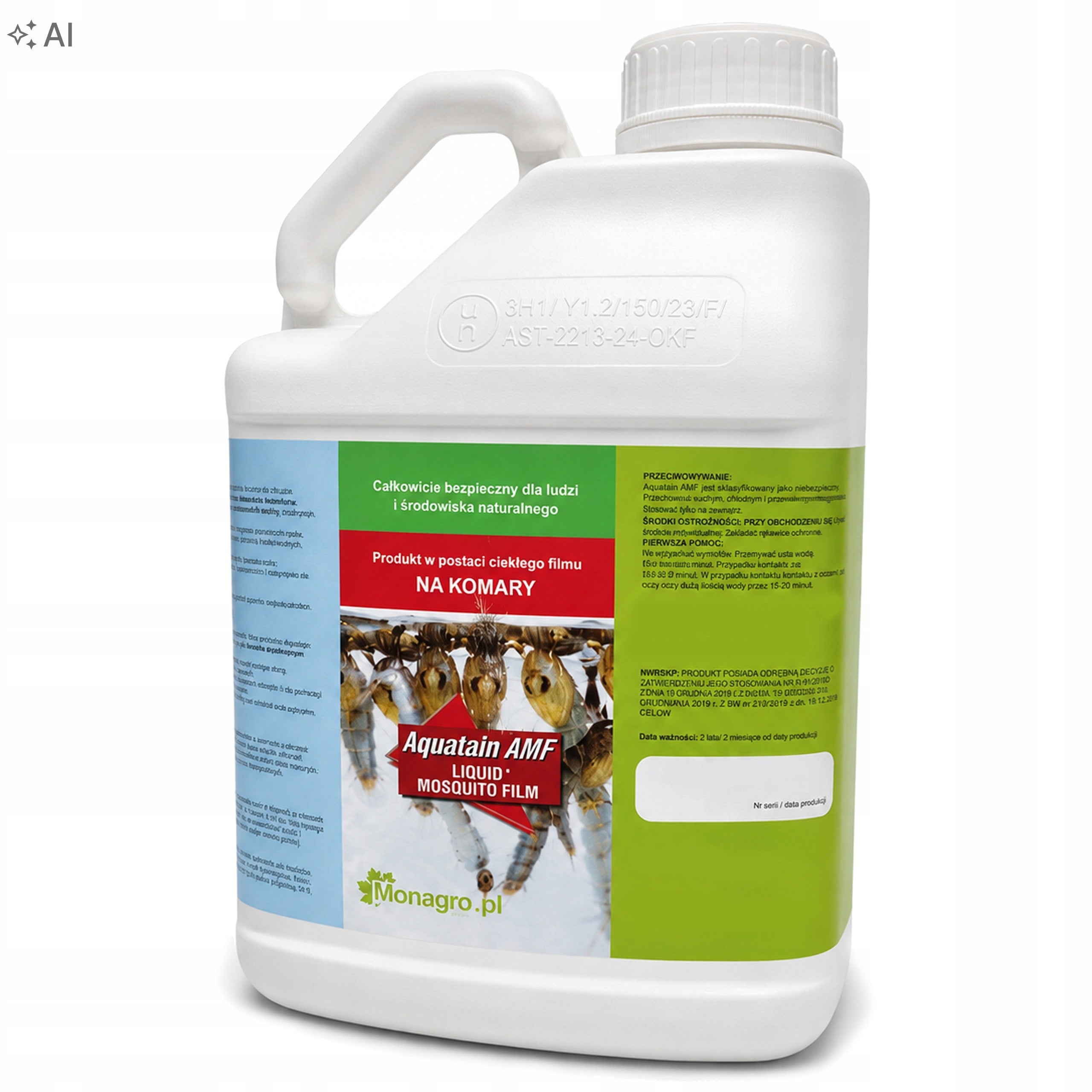 Mosquito and biological larvae agent for water purification fights mosquitoes 5l Packaging status original